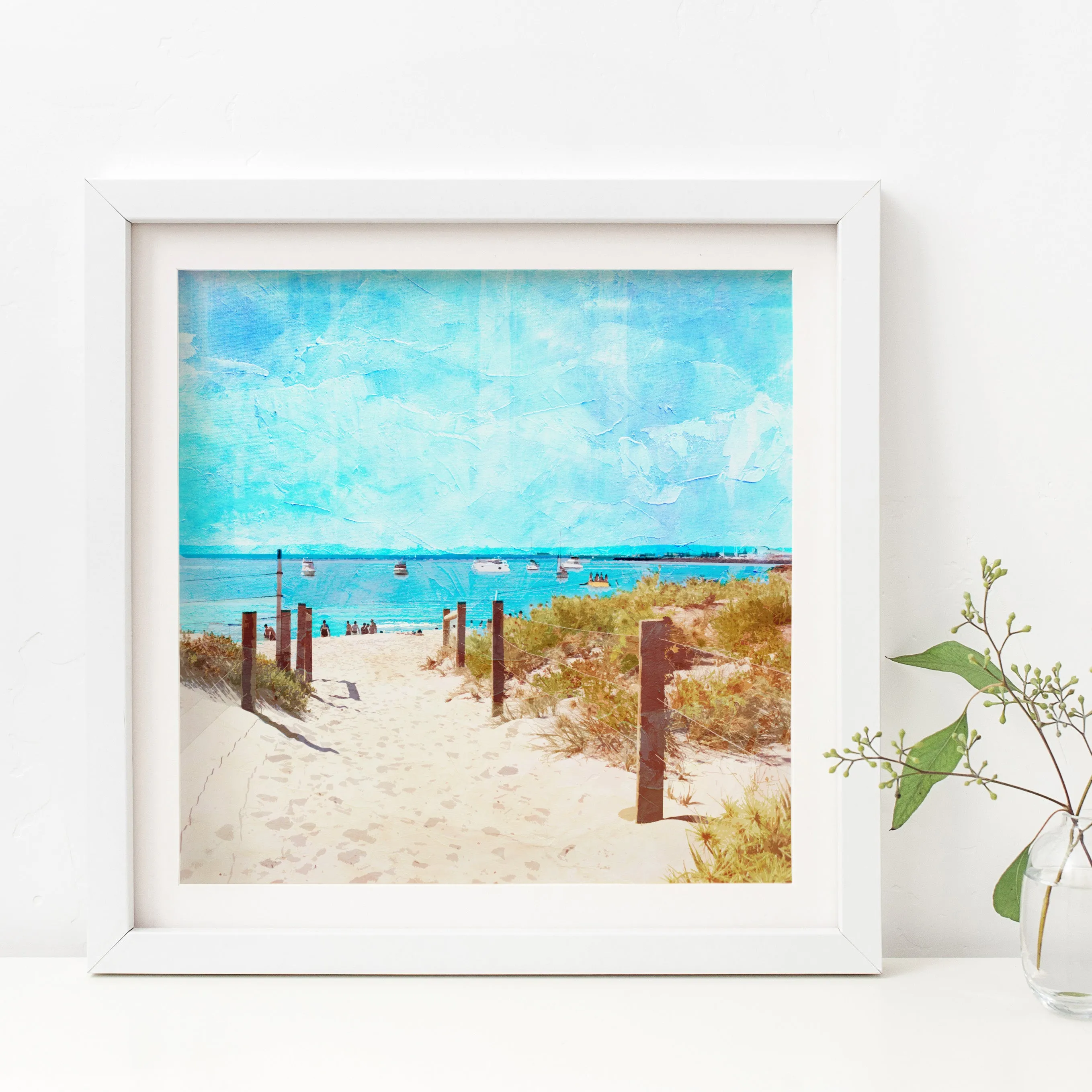 Summer Days at South Beach Art Print