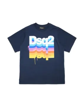 T-shirt Dsquared2 bimbo DQ1223 blu AI22