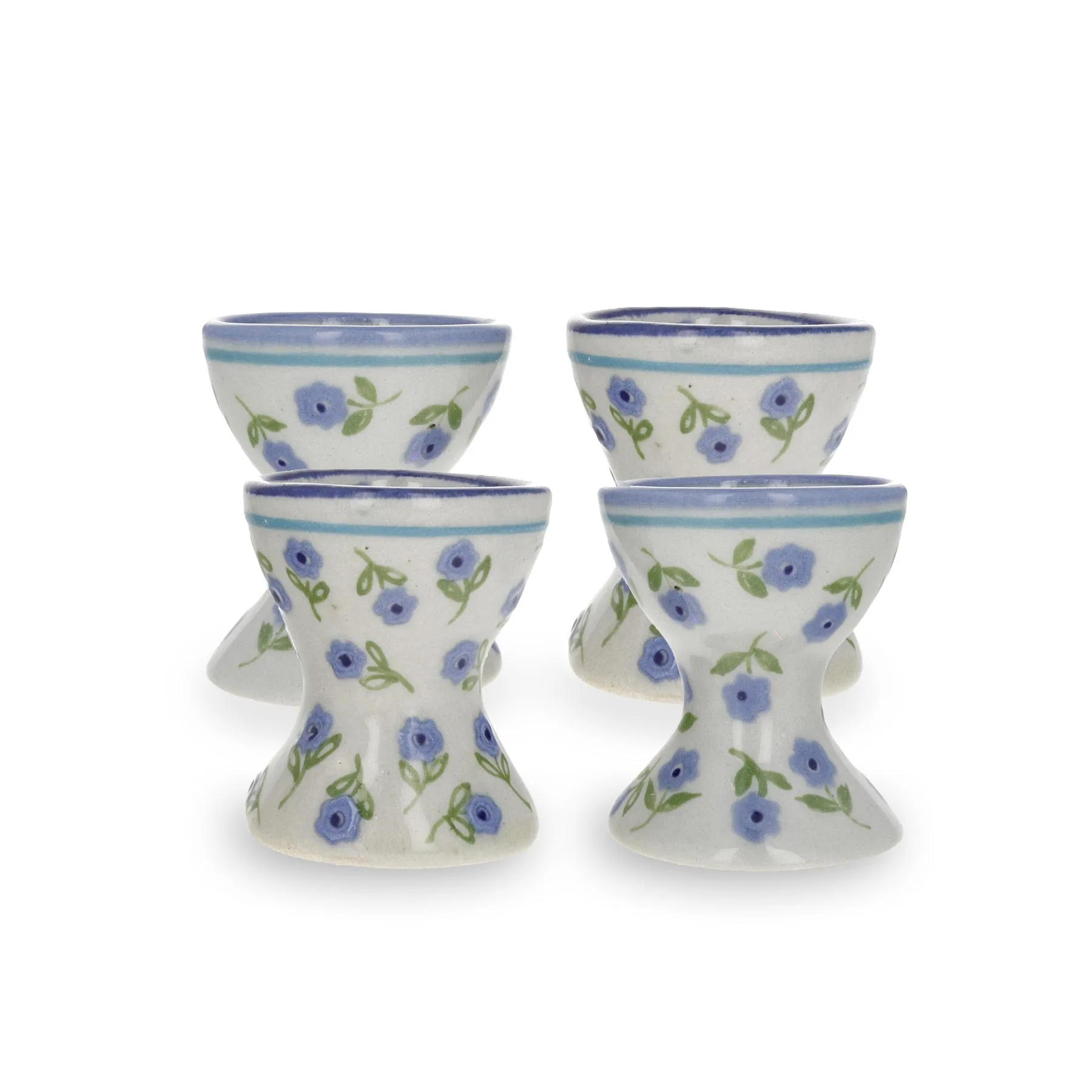 The Egg Cup, Set of 4 - Royal Teddy Floral / Ceramic