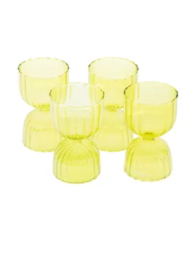 The Princess Cup, Set of 4 - Melon Candy /  Glass