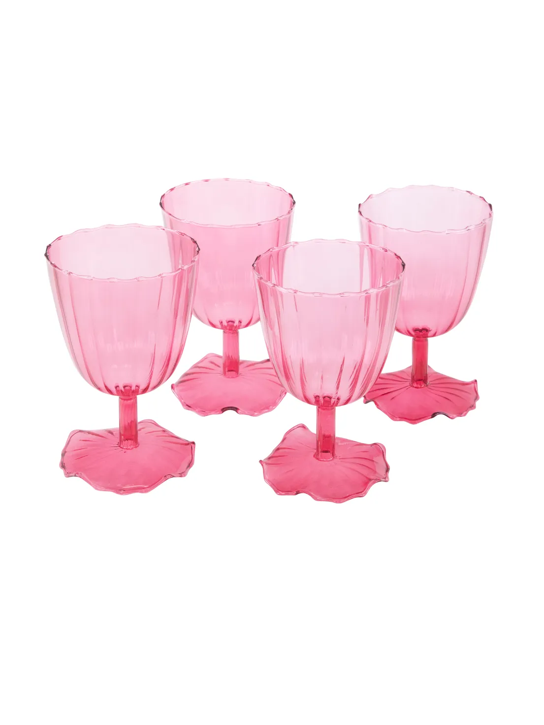 The Princess Cup, Set of 4 - Peony Candy / Glass