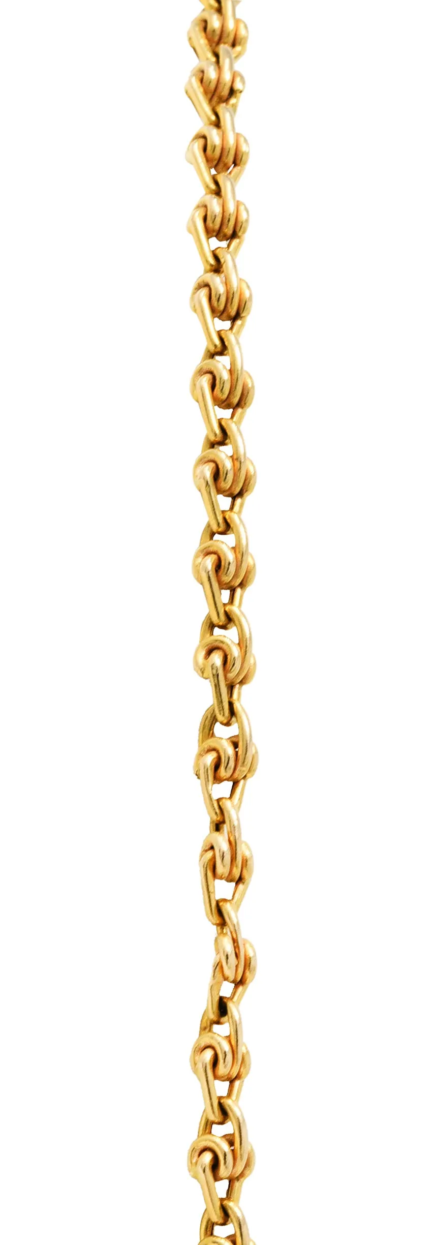 Unoaerre Vintage Italian 14 Karat Gold 32 Inch Long Chain Necklace