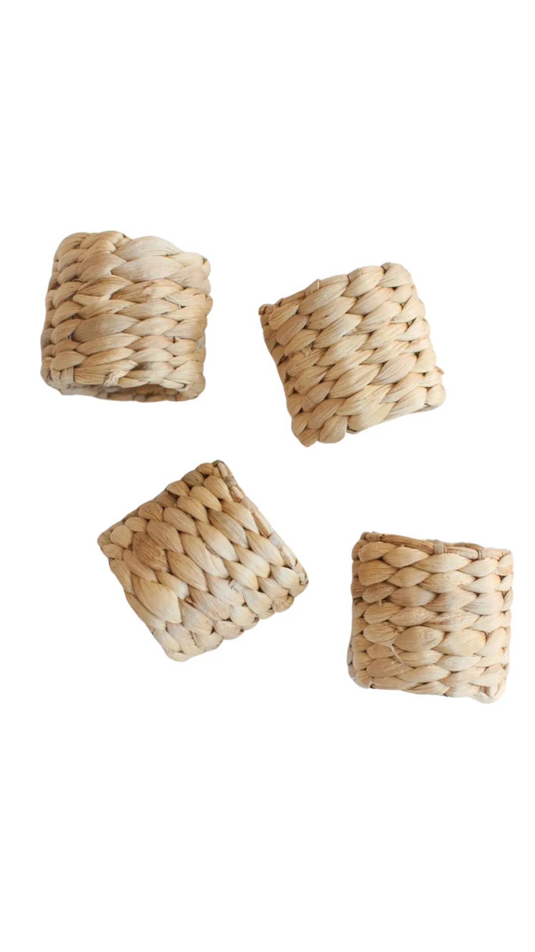 Water Hyacinth S/4 Napkin Rings