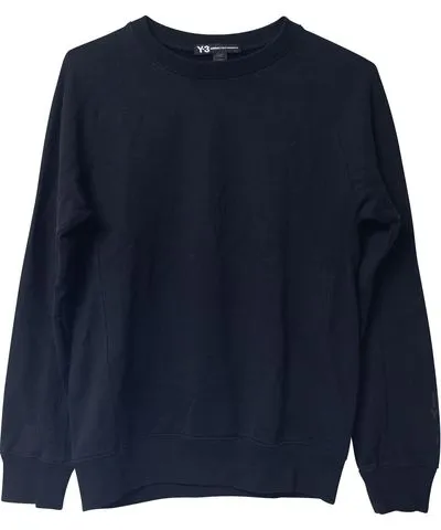 Y-3 Crewneck Sweatshirt in Black Cotton